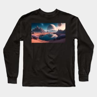 Beautiful scenery on another planet Long Sleeve T-Shirt